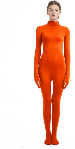 Vista 2 de Full Bodysuit - Disfraz de mujer sin capucha de elastano, leotardo, traje Zentai