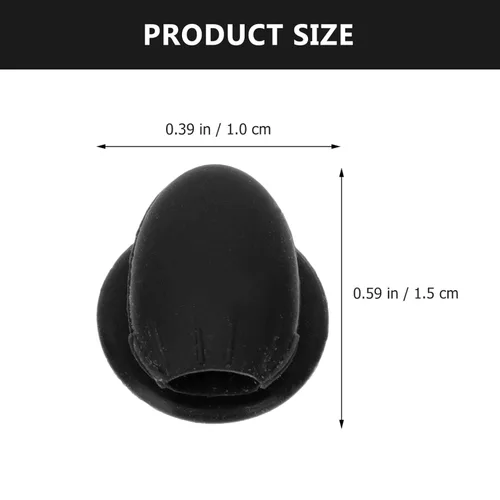 Vista 2 de Fundas para cepillos de labios, cubiertas de silicona para brochas de maquillaje, cubierta antipérdida, protectores de cepillo cosmético para Negro