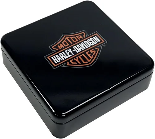 Vista 2 de Harley-Davidson Hebilla de cinturón de alas sobre América, plata antigua HDMBU11402