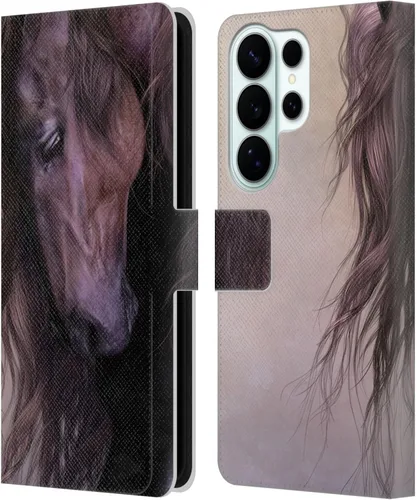 Vista 198 de Head Case Designs Officially Licensed Laurie Prindle A Morgan Christmas Western Stallion Leather Wallet Case Compatible with Samsung Galaxy A07 4G