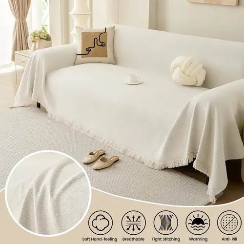 Vista 5 de Funda para Sillón de Sofá de Chenilla Lavable Protector de Muebles Funda para Sofá Reclinable de 1 Pieza Cojín Resistente a Manchas Funda para Silla