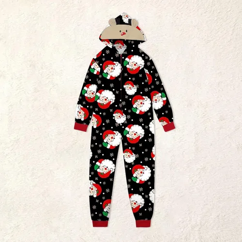 Vista 4 de CHUOAND Pijamas de Navidad para la familia 2023, pijamas familiares de Navidad a juego con diseño de primo