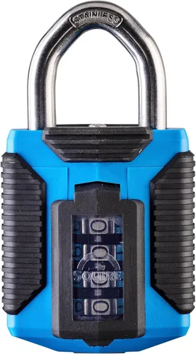 Vista 11 de Squire Candado resistente (CP50) – Grillete de acero más resistente – Candado de combinación de 4 ruedas – Acero aleado para resistencia a