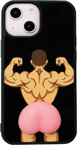 Vista 53 de Funda Graciosa y Fea para Teléfono Compatible con iPhone 7/8/SE Funda Ridícula, Extraña, Feísima y Loca de Melocotón