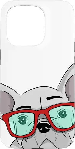 Vista 14 de French Bulldog Cute Glasses Frenchie Case for iPhone 17