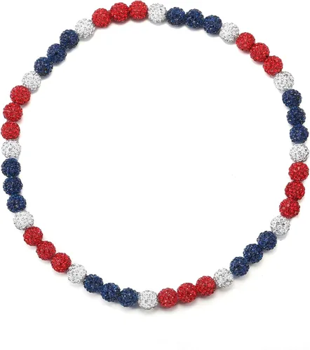 Vista 29 de Collar de Cadena de Béisbol con Perlas para Hombres, Regalos de Collar de Béisbol de la Colección Bling Ice para Niños, Collar de Accesorios