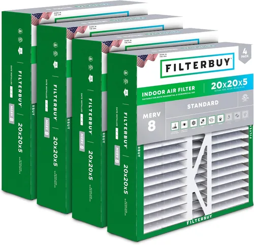 Vista 20 de Filterbuy Filtro de aire MERV 8 Essential Dust & Allergy Defense de 10 x 17 x 2 pulgadas (paquete de 4), filtros exteriores plisados electrostáticos
