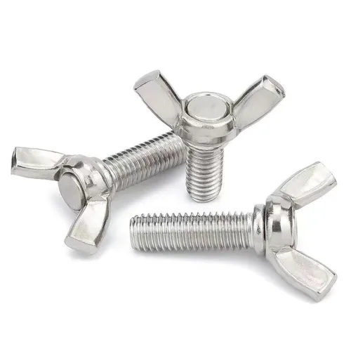 Vista 6 de M3-0.5 x 6mm Tornillos de mariposa de ala de acero inoxidable 304, pernos de ala, sujetadores de máquina, tornillos de mano para equipos