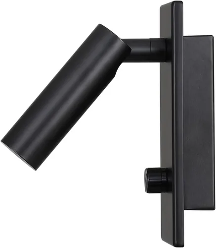 Vista 4 de Lámpara de luz de lectura montada en la pared, interruptor de atenuación física, encendido/apagado/atenuación LED de 5 W, blanco cálido, 3000 K