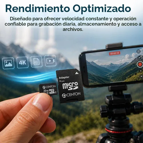 Vista 8 de Centon Electronics MP Essential 64GB clase 10 tarjeta micro SDXC (S1-MSDXC10-64G)