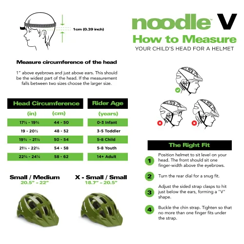 Vista 2 de Joovy Noodle V Casco de bicicleta para niños S-M, casco para niños y niños pequeños, Greenamole