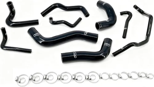 Vista 2 de Kit de manguera de refrigerante de silicona compatible con Mazda MX5 MX-5 Miata NA6CE B6Ze 1.6L (LX-1507C, negro)