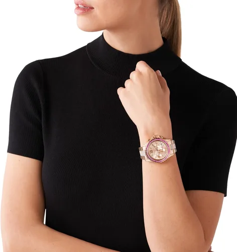 Vista 5 de Michael Kors Everest - Reloj de cuarzo con cronógrafo de acero inoxidable