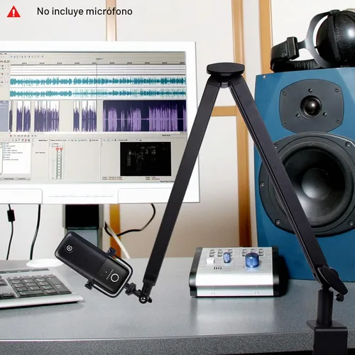 Vista 6 de Blue Yeti - Brazo Boom con tubo de extensión, brazo de micrófono compatible con Blue Yeti, soporte de micrófono de altura ajustable para HyperX