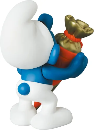 Vista 2 de Los Pitufos: Pitufo con Cono Sorpresa Serie 1 Figura Ultra Detalle