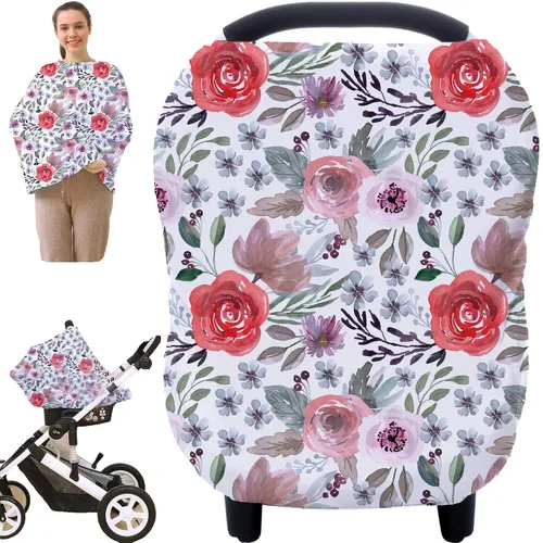 Vista 14 de Fundas de toldo para asiento de automóvil para lactancia - Fundas de asiento de automóvil para bebés, funda de lactancia multiusos, regalos