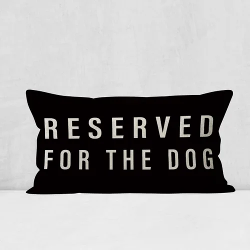 Vista 11 de Reservado para la funda de almohada del perro, regalos para amantes de los perros, decoración del perro, divertida funda de almohada para perro