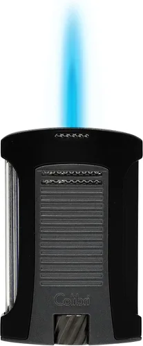 Vista 7 de Colibri Daytona - Encendedor de butano resistente al viento: llama ajustable, encendedor de puros recargable de un solo chorro, diseño ergonómico