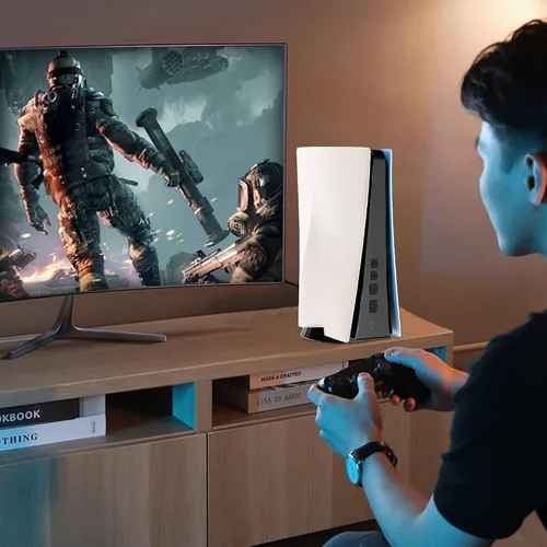 Vista 7 de FUNDIARY Kit de tapones antipolvo para consola PS5, protector de polvo de silicona y accesorios de limpieza para PS5, 7 puertos a prueba de polvo, 2