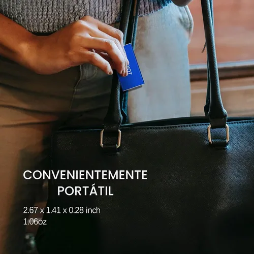 Vista 5 de JOIOT Mini SSD portátil de 500 GB Unidad externa de estado sólido - Hasta 540 MB/s, USB 3.1 Gen 2 SSD externo ultrafino, azul
