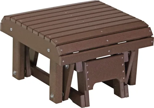 Vista 16 de LuxCraft Poly Glider - Reposapiés otomano (caoba antigua)