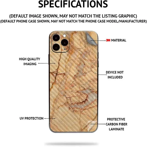 Vista 2 de MightySkins - Piel de fibra de carbono para timbre de video con anillo – Madera abstracta Acabado de fibra de carbono texturizado protector