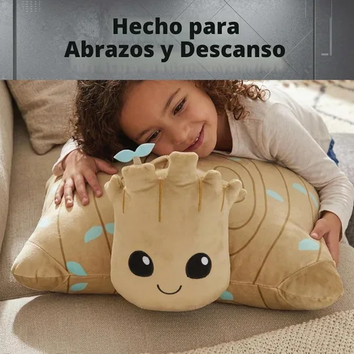 Vista 5 de Pillow Pets Marvel Guardianes de la Galaxia Groot, juguete de peluche de 16 pulgadas