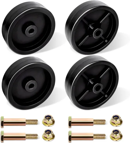 Vista 8 de 734-0973 - Rueda de cubierta compatible con cortacésped Cub Cadet Riding Mower, paquete de 2 ruedas rodillo de cubierta trasera 112-0337
