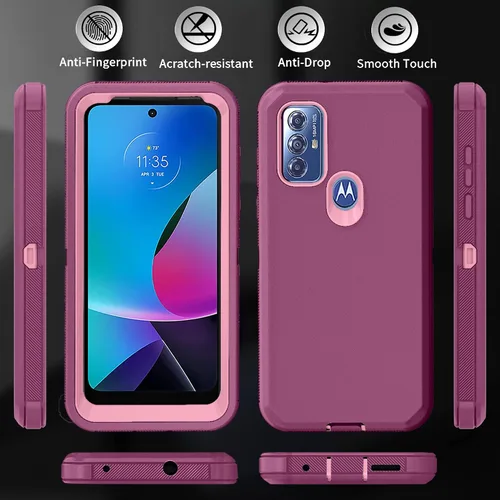 Vista 5 de Funda para Moto G Play 2023, Moto G Power 2022, funda Moto G Pure para teléfono: [a prueba de golpes] [a prueba de polvo] [antideslizante]