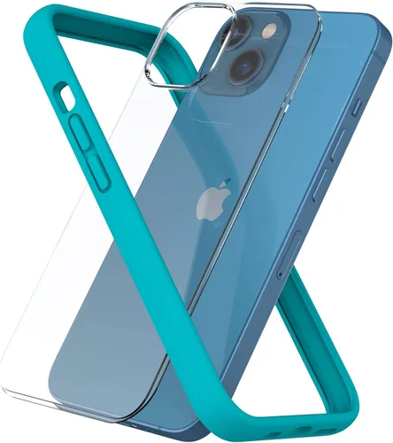 Vista 15 de Funda protectora compatible con iPhone 13 Pro Max de 6.7 pulgadas, protección de borde elevado, antihuellas, antihuellas, funda protectora suave