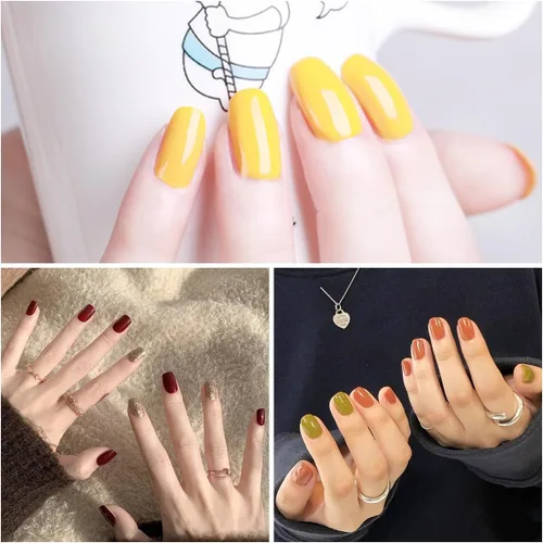 Vista 4 de 16 hojas de envolturas de uñas completas para mujeres, tiras de esmalte de uñas, tiras de uñas de gel, autoadhesivas, calcomanías de esmalte de uñas