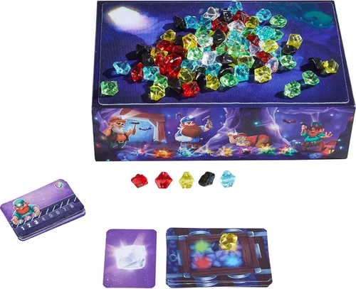 Vista 5 de HABA Hammer Time: A Fun Kids Treasure Hunt - Juego de mesa para fiestas familiares con gemas y estrategia para mayores de 5 años