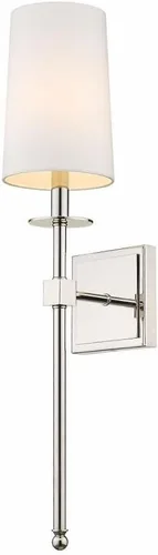 Vista 8 de Z-Lite 1 aplique de pared ligero 811-1S-BN, níquel cepillado