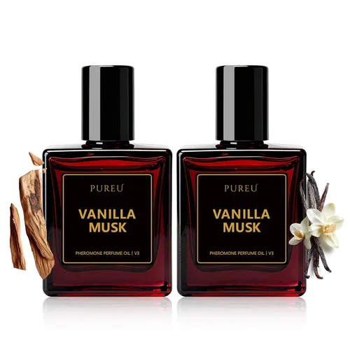 Vista 10 de PUREU Perfume de feromonas para mujer, perfumes de feromonas de larga duración, aceite ámbar y negro de vainilla, rollo en rollo de 0.34 onzas
