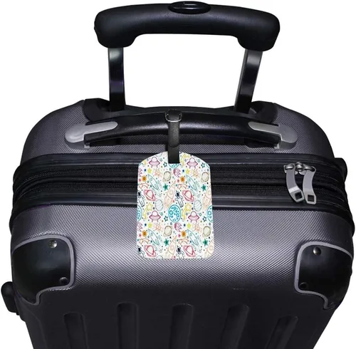 Vista 2 de Etiqueta de equipaje de viaje Etiqueta de equipaje Mochila Etiqueta Maleta Identificador de viaje Inteligente Cuero Espacio Niños Viajes Negocios