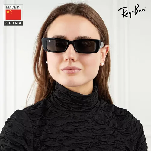 Vista 6 de Ray-Ban RB4425 TERU BIO-BASED Rectangle Shaped Sunglasses for Men & Women with Official RAYBAN Eyewear Kit