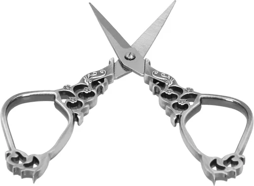 Vista 3 de DIY Sewing Scissors Embroidery Vintage Classical Needle Art Work Craft CollectionBronze (Silver)