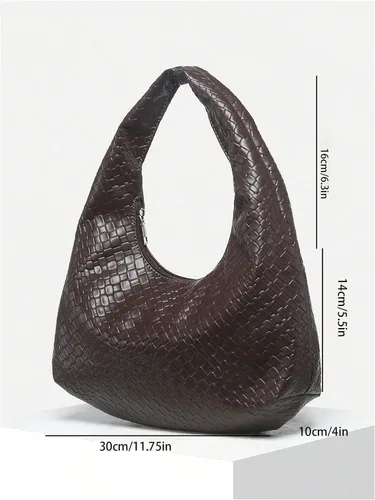 Vista 6 de Floerns Bolso de mano de cuero vintage para mujer, bolso Hobo con asa superior