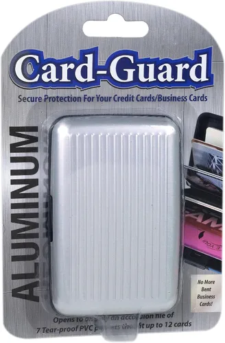 Vista 3 de Trademark Home - 82-6129 funda de tarjeta de crédito con bloqueo RFID de aluminio, plateado
