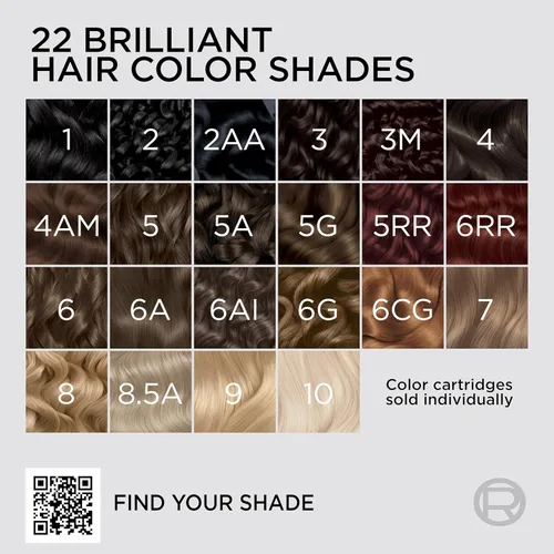 Vista 9 de L'Oreal Paris Colorsonic - Cartucho permanente de tinte para el cabello, color vibrante para retoque de raíces, cobertura de canas o todo color en 1