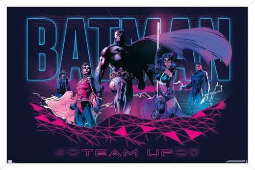 Vista 13 de Trends International DC Comics Batman - Póster de pared, 22.4 pulgadas de largo x 14.7 pulgadas, versión enmarcada en madera de granero