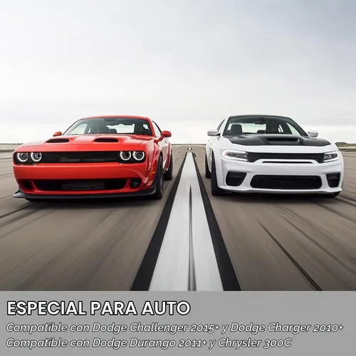 Vista 2 de Jimen Cubierta de botón del interruptor de los faros (fibra de carbono) - Dodge Challenger 2015+, Charger 2010+, Durango/Chrysler 300C 2011+