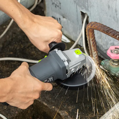 Vista 8 de GALAX PRO Amoladora Angular Eléctrica, Equipada con Motor de 4.0 Amperios con Potencia de Salida Máxima de 750W, Amoladora Angular con Cable