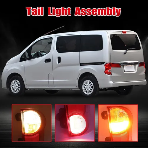 Vista 5 de XQSMWF - Conjunto de luz trasera izquierda del lado del conductor compatible con Nissan NV200 2013-2021 S SV Taxi - Lámpara de freno trasera