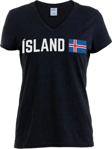 Vista 49 de Nations of the World - Camiseta con cuello en V para mujer