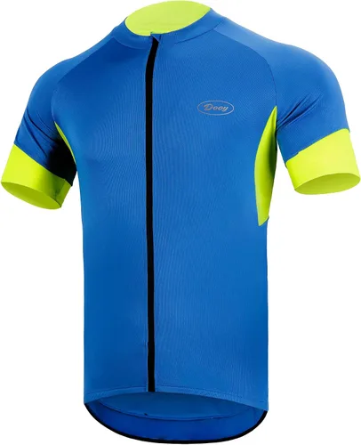 Vista 14 de CGLRbyO - Maillot de ciclismo de manga corta para hombre con bolsillos Negro03