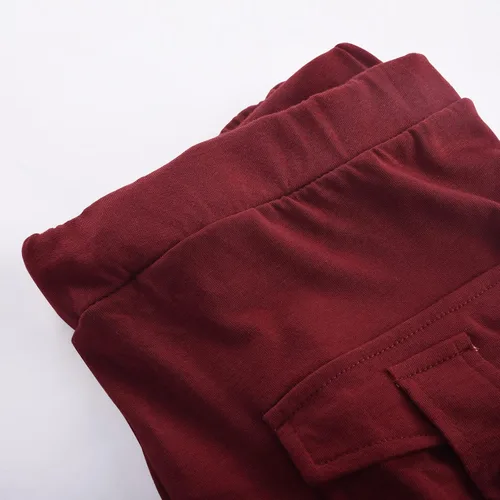 Vista 5 de XUNRYAN Pantalones cargo para mujer, corte de bota, para yoga, entrenamiento, pantalones recortados, cintura elástica, pantalones deportivos
