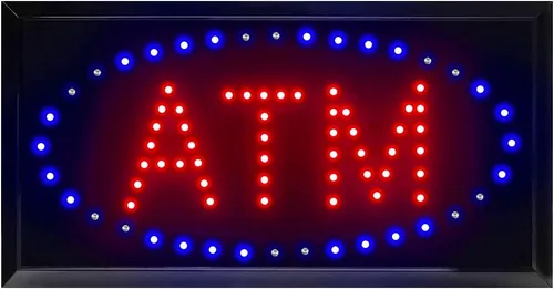 Vista 8 de Boshen Letrero LED de cajero automático para negocios, pantalla LED, tablero de anuncios de movimiento animado con interruptor intermitente y modo