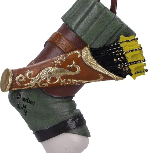 Vista 5 de Nemesis Now Lord of the Rings Legolas - Adorno colgante de calcetín de 3.5 in, resina, adorno colgante con licencia oficial de El Señor