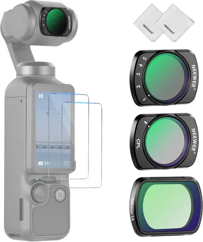 Vista 10 de NEEWER Magnetic Filter Set Compatible with DJI Osmo Pocket 3 4 Xtra Muse